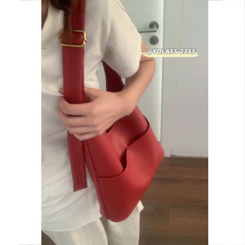 Casual, Simple, Large-capacity Bag, Niche Bucket Bag, Single-shoulder Bag