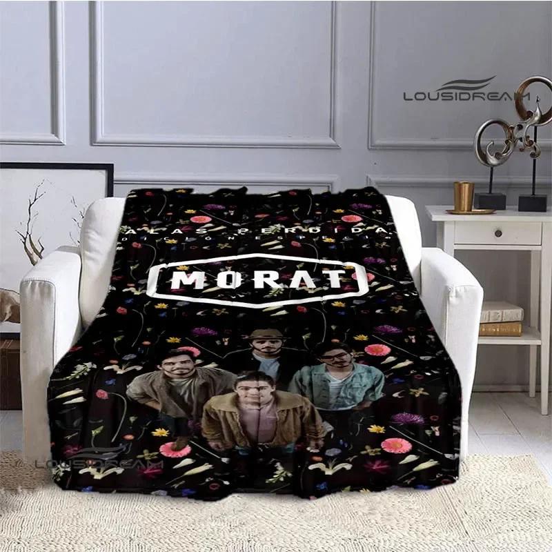 Morat Pop Band Printed Blankets Flange Warm Blanket Soft and Comfortable Blanket Picnic Blankets Bedding Birthday Gift