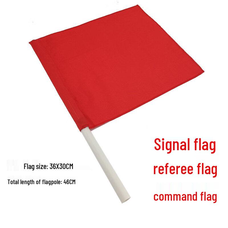 Jute Wei Red PVC Signal Flags (5-Pack)