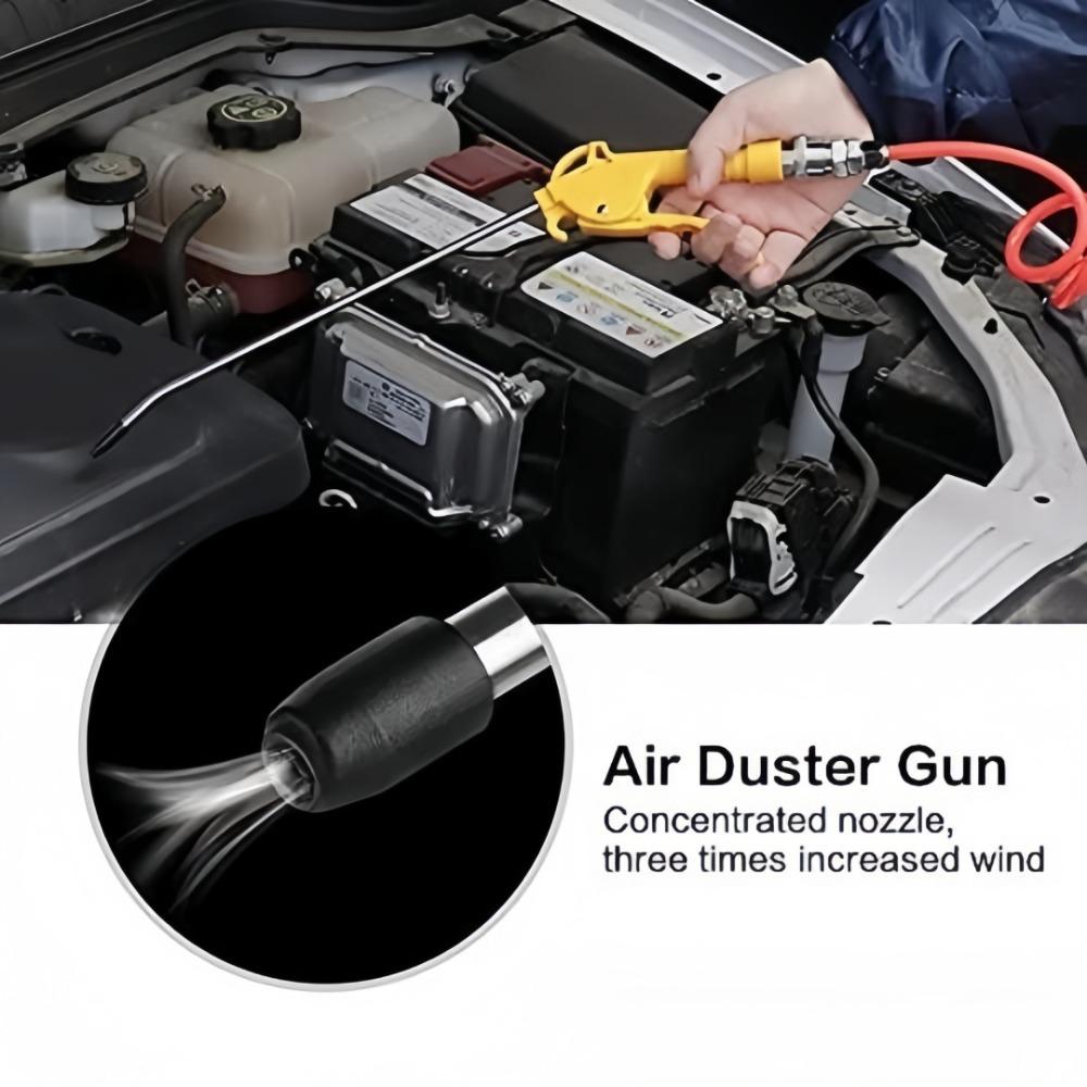 High-pressure Air Plastic Dust Gun with Steel Pipe Air Blower Car Engine Duster Cleaner Long Short Nozzle Pneumatic Tool Parts
