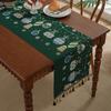 American Retro Jacquard Table Runner Dining Table Cloth Tea Table Cabinet Decorative Strip