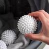 TPR Anti Winding Laundry Ball Circular Pure White Magic Rensetrommel Vaskemaskin for smussfjerning og knyting