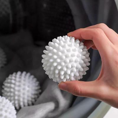 TPR Anti Winding Laundry Ball Circular Pure White Magic Rensetrommel Vaskemaskin for smussfjerning og knyting