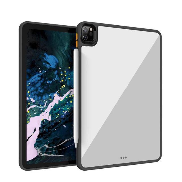

Прозрачный чехол для iPad Air 5 4 10,9 2020 2021 Pro 11 Pro 12,9 7, 8, 9, 10,2 Mini 6, акриловый чехол iPad Pro 11 чёрный