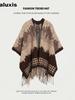 Card Salt Lake Tourism Oversized Fringe Shawl Women's Ethnic Style Thick Blanket