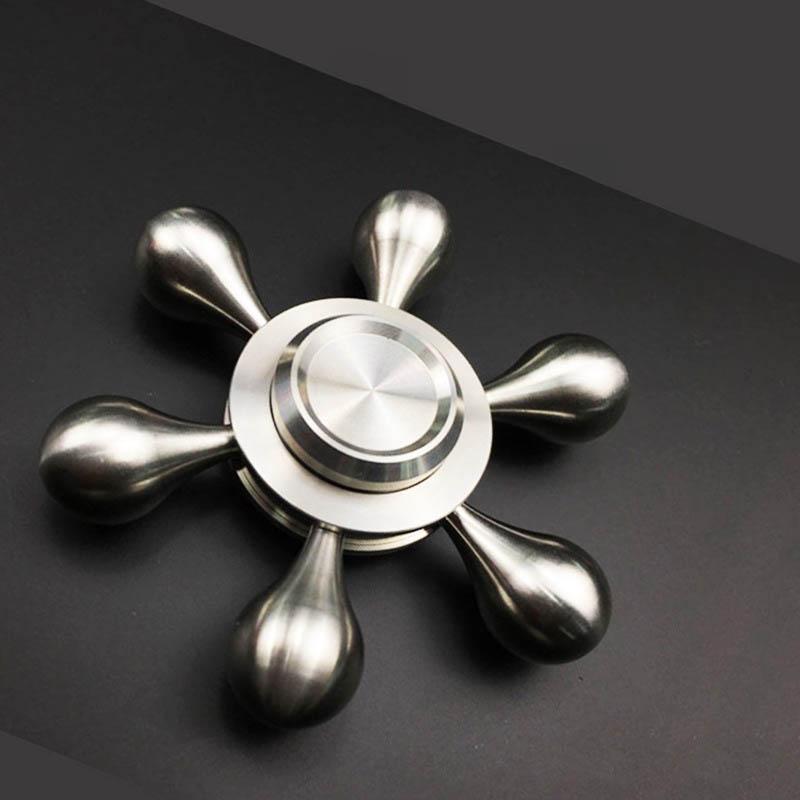 

Water Drop Seiko Stainless Steel Fingertip Gyro Fidget Fun EDC Hand Spinner Ultra-long Time Rotation Gyro Stress Relief Toy