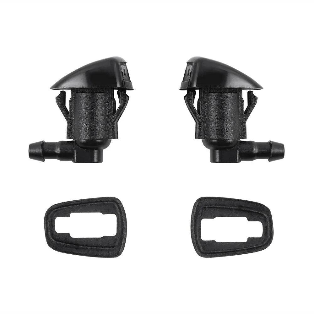 2 Pcs Universal Car Front Windscreen Washer Nozzle Wiper Spray Jet For Jeep Grand Cherokee 2011-2021