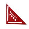 1pc 7-Inch Aluminum Alloy Triangle Ruler 45/90° Multi-Angle Woodworking Measuring Tools For Drawing & Industrial Measurements