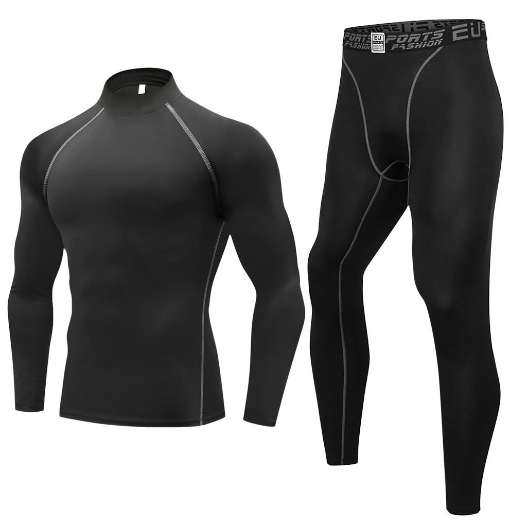 Sports Top and Bottom Compression Cool Sports UV [Nesseo] Men's Innerwear, Set, Wear, Innerwear, Underwear, Tights, Leggings, Compression, Breathable,