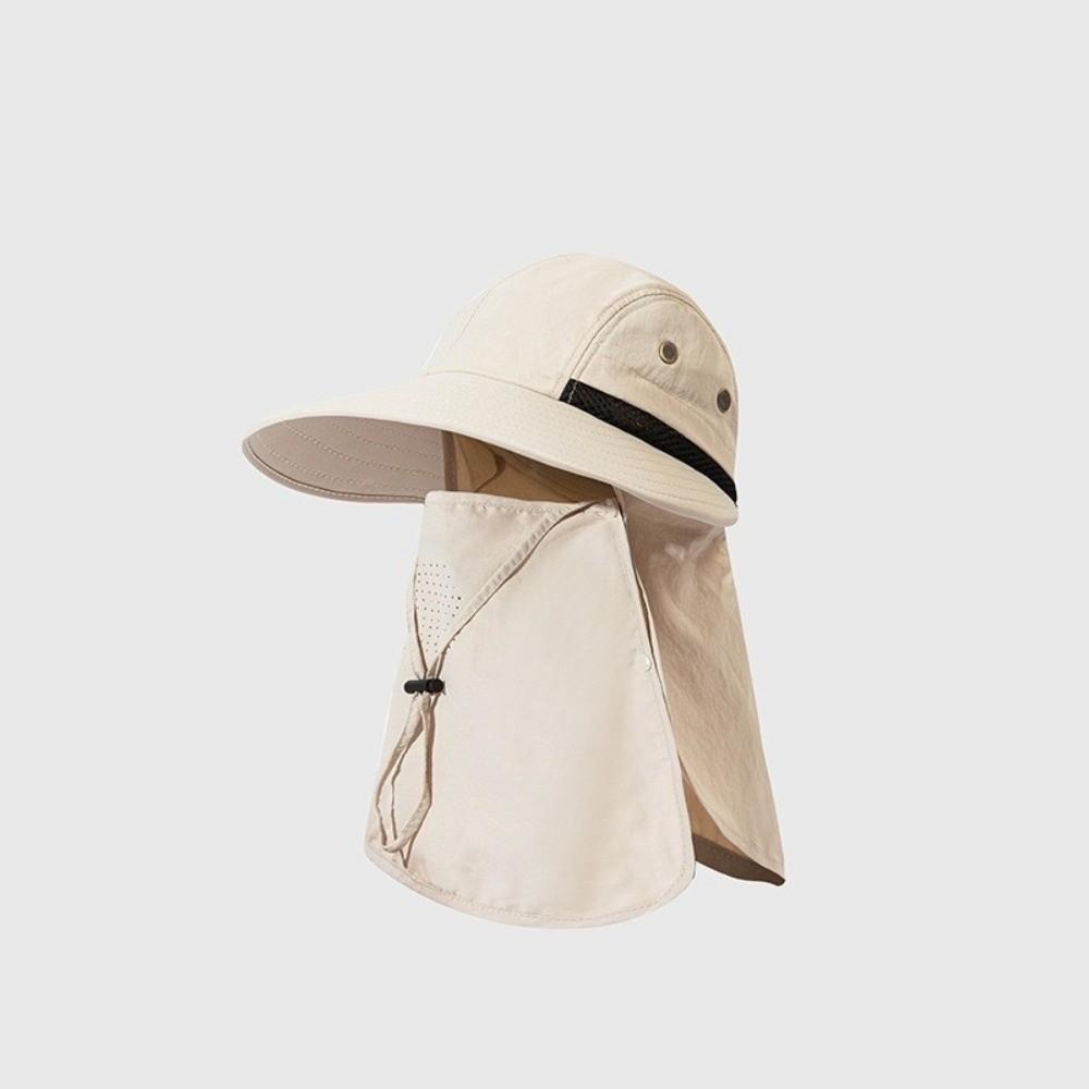 Breathable Fishing Hat Waterproof Full Face Coverage Hat Professional Neck Flap Sun Hat Summer