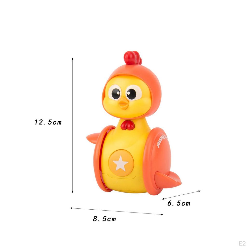 Cute Chicken Tumbler Push Baby Toy Playsets Early Learning Birthday Gift Boys Girls Sensory Toys