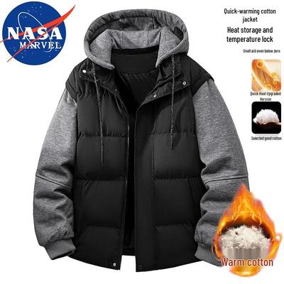 NASA MARVEL Men's Hooded Winter Padded Jacket