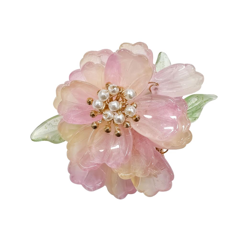 Antique And Beautiful Multi-Layer Lace Pearl Flower Handmade Diy Accessories Hanfu Cheongsam Hair Accessories Hairpin Accessories Decoration