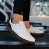 Retro Lace-up Breathable Casual Sports Men's and Women's Moral Training Shoes Round Head Splicing Mesh Forrest Gump Shoes