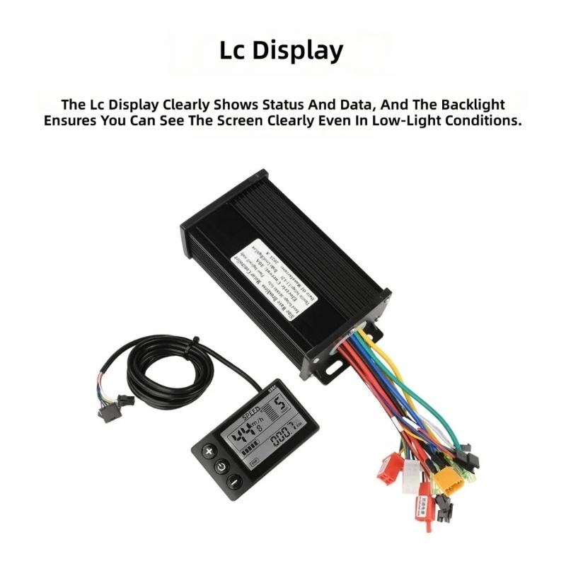 Universal 30A Brushless Motor Controller with LCD Display Sine Waves Brushless Motor Controller Easy Installation