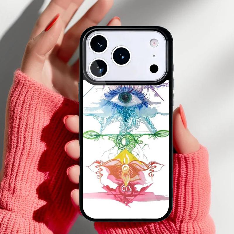 Mandala Chakra Yoga Telefonfodral för iPhone 17 16 15 14 13 Pro Max Baksidesfodral för 12 11 Pro Coque