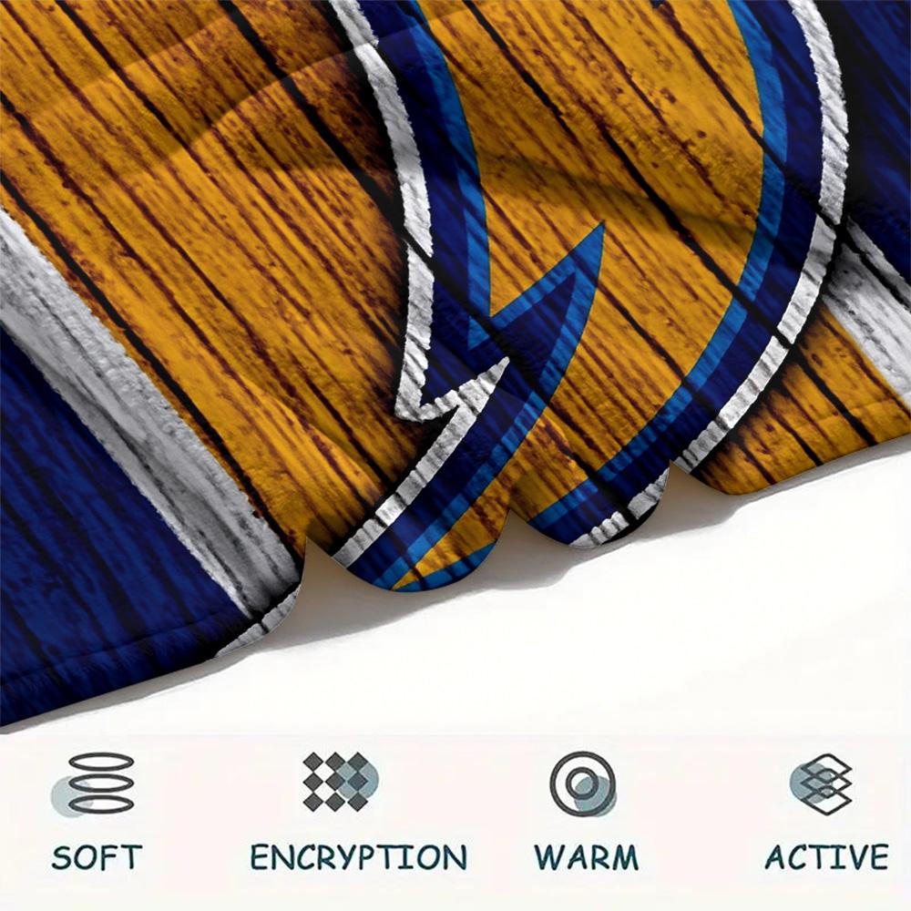 Los Angeles Chargers  Print Flannel Blanket, High quality Comfortable for All Seasons, Home Decor, Warmth and Comfort