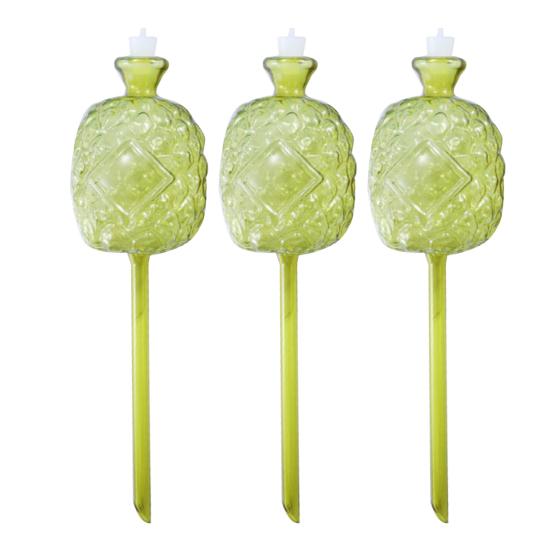 Lâmpada de Auto-Rega Design Abacaxi Globos de Rega Automática para Plantas Inserção para Vaso Dispositivo de Rega de Liberação Lenta para Plantas Envasadas de Interior Quando