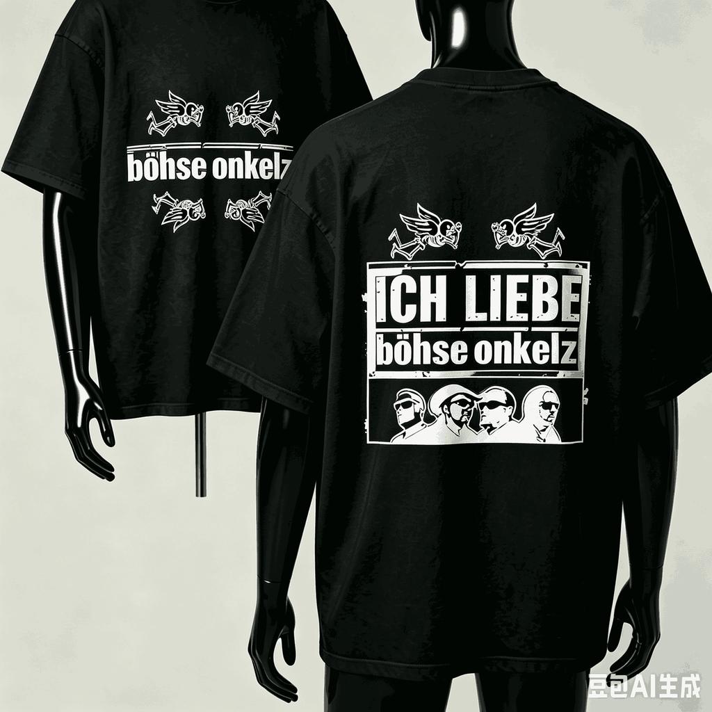 Bhse Onkelz Für Fan Geschenk T-Shirt Unisex Unisex Harajuku Oversized Unisex Kurzarm Streetwear Hohe Qualität Paare Klassisch Weich