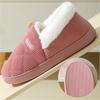 Autumn and Winter Corduroy Cotton Slippers Home Couple Anti-moisture Slippery Thick Bottom Cotton Shoes