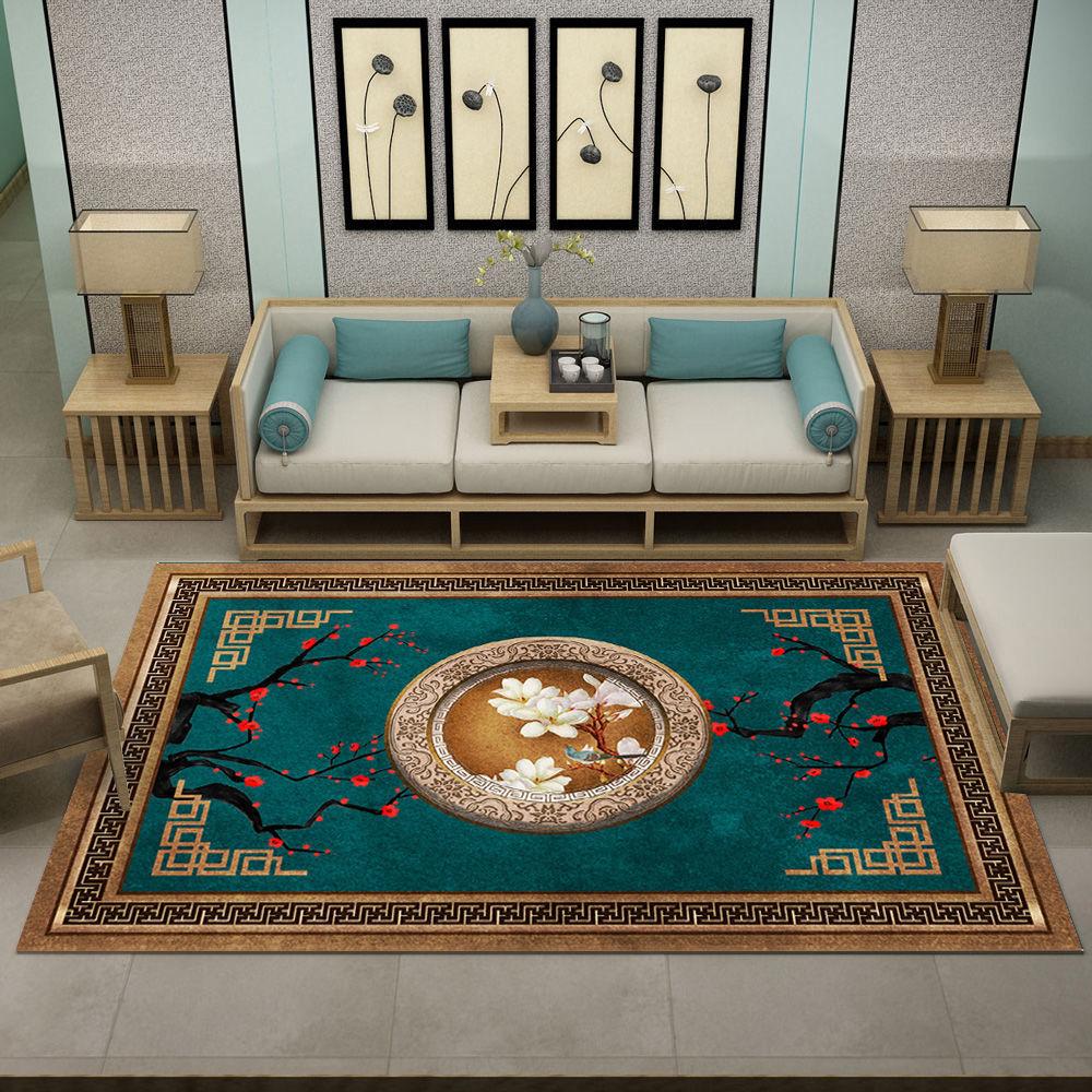 New Chinese Style Carpets for Living Room Lounge Rug Entrance Door Mat Bedroom Carpet Coffee Tables Mat Area Rug Large Washable