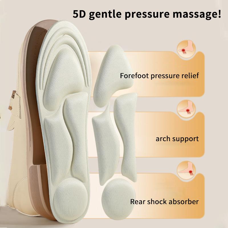 5D Massage Foam Shoes Pads Insoles For Shoes Sole Breathable Cushion Sport Running Insoles For Feet Orthopedic Inserts