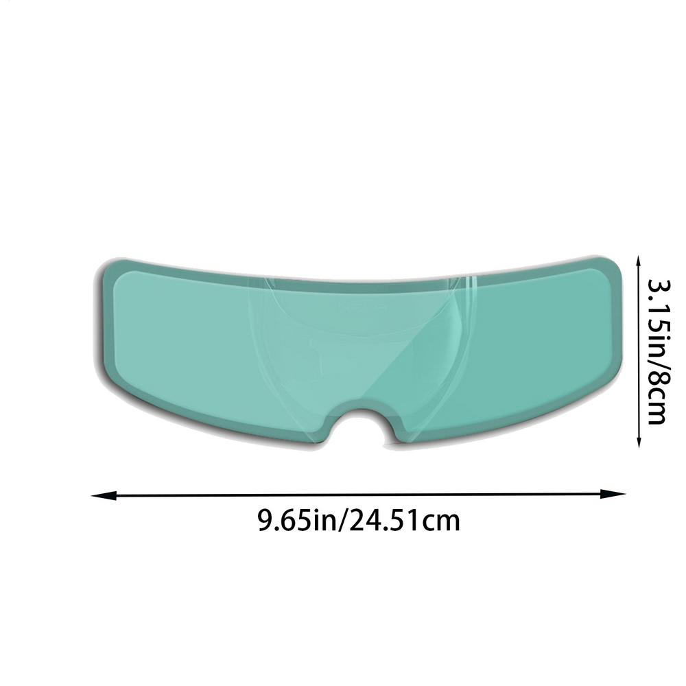 Helmet Rain Protection Film Anti-Fog Insert Stickers Long-Lasting Helmet Visor Rain Proof Film Weatherproof Helmet Lens Sticker