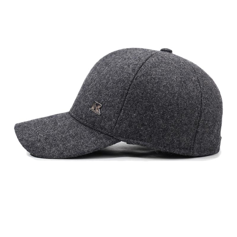Autumn Winter Middle-Aged Baseball Cap Men's Outdoor Warm Velvet Thick Cap