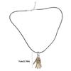 Detailed Bionic Hand Pendant Necklace Sturdy Copper Day to Night Versatile Jewelry Pieces