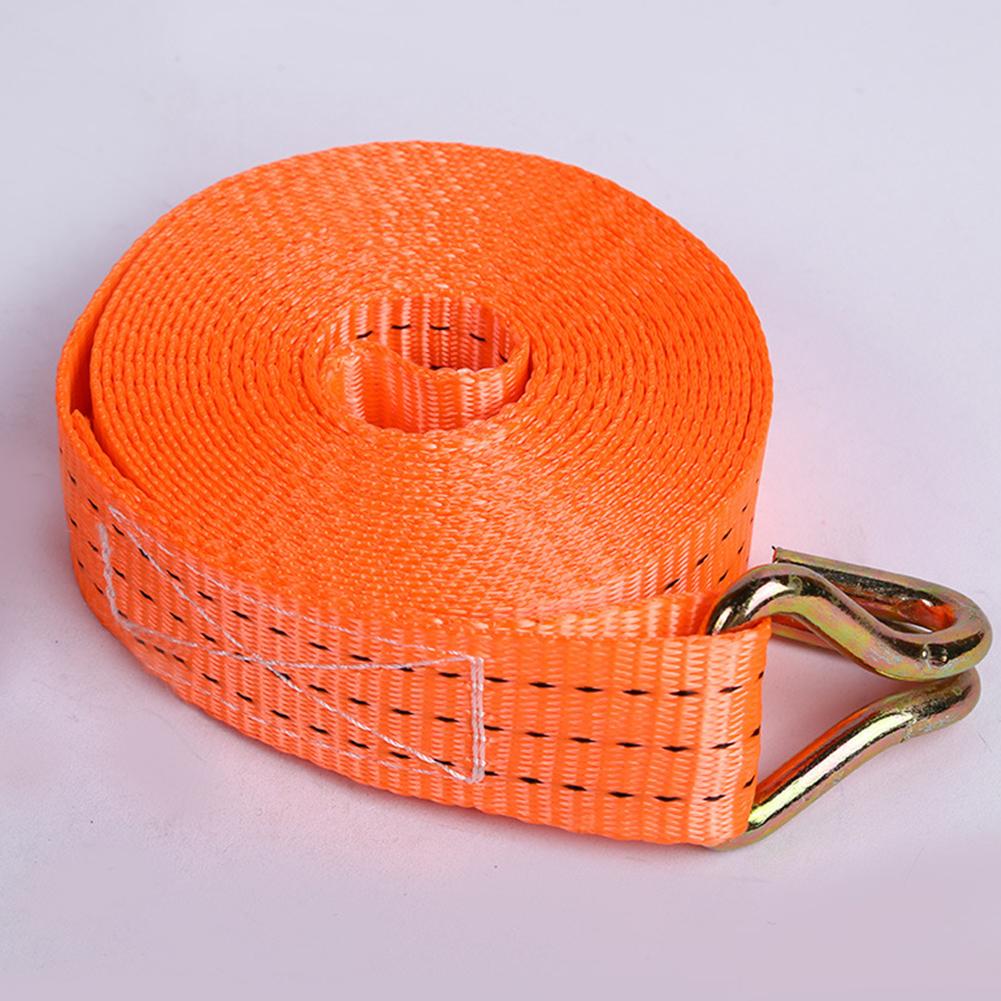 5/6M Cargo Binding Strapping Tensioning Belts Thickened Truck Strapping Rope Heavy Duty Tashing Straps With Clip Fastener