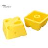 Cute Mechanical Keyboard Keycap 4PCS Cheese Keycaps, 3D Printed Macaron Color Key Caps, Creative Desktop Decoration for Gamers Cross Axis Switches