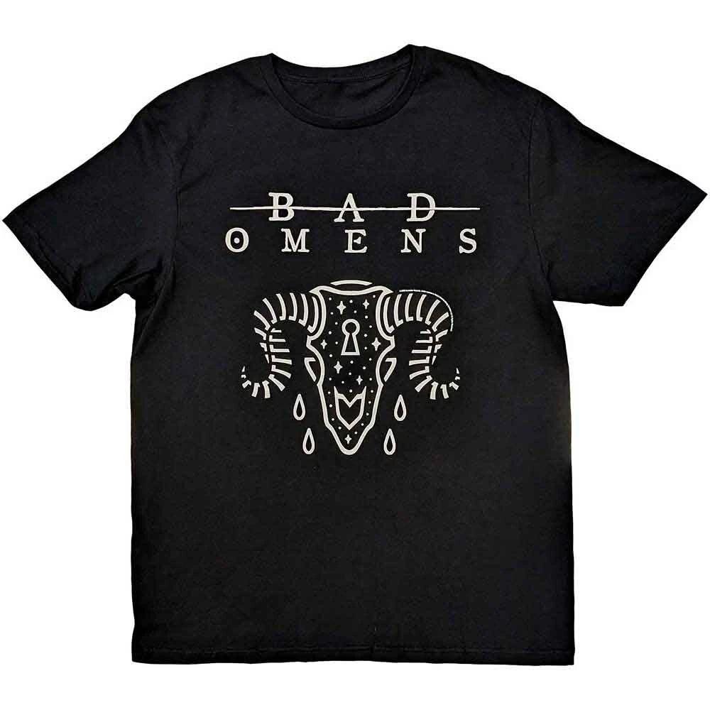 Bad Omens Unisex T-Shirt: Ram Skull (Large) S
