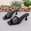 Fashion Sexy High Heels Slippers Women Fashion Elegant Shoes Summer Pumps Sandals 2025  New Flip Flops Party Dress Heeled Sandales