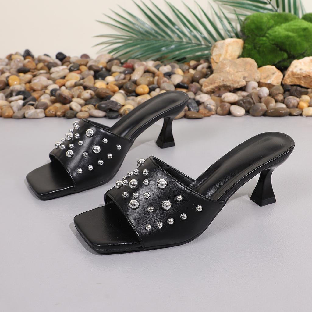 Fashion Sexy High Heels Slippers Women Fashion Elegant Shoes Summer Pumps Sandals 2025  New Flip Flops Party Dress Heeled Sandales