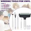 6 Pcs Vinyl Weeding Tools Anti Slip Craft Vinyl Weeding Tools Ergonomic Craft Vinyl Tools Kit Scrapbooking Tool for Home Sewing