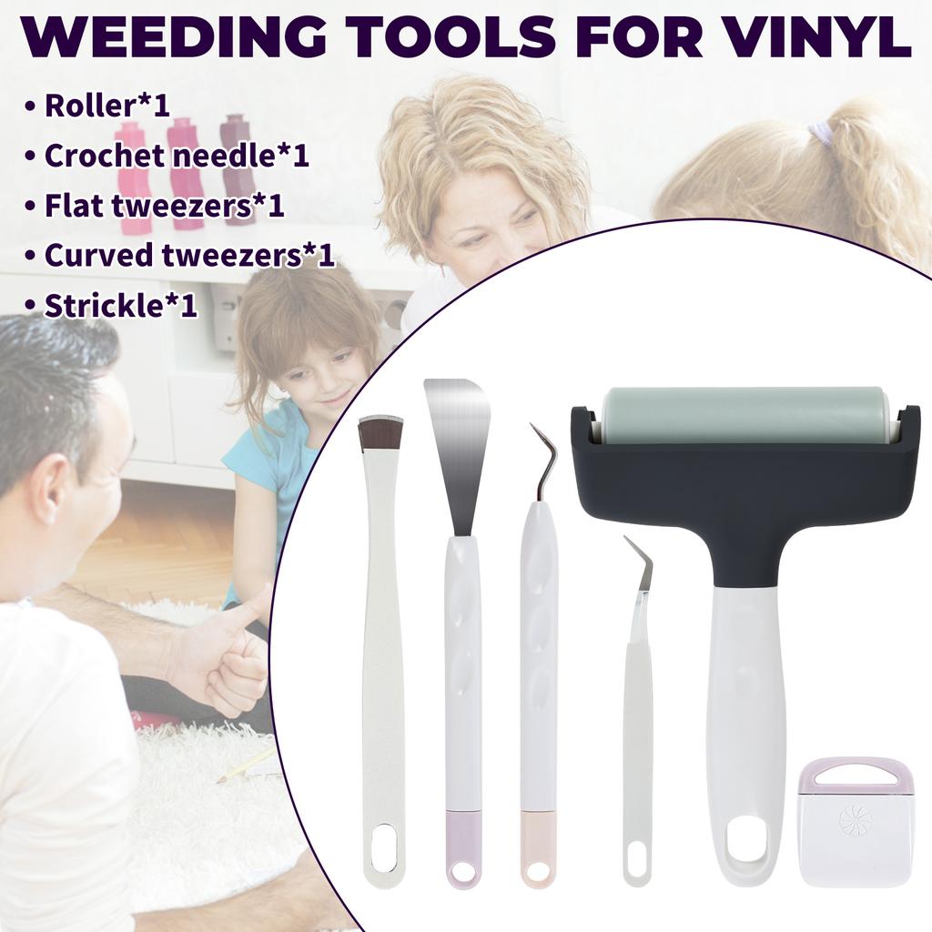 6 Pcs Vinyl Weeding Tools Anti Slip Craft Vinyl Weeding Tools Ergonomic Craft Vinyl Tools Kit Scrapbooking Tool for Home Sewing