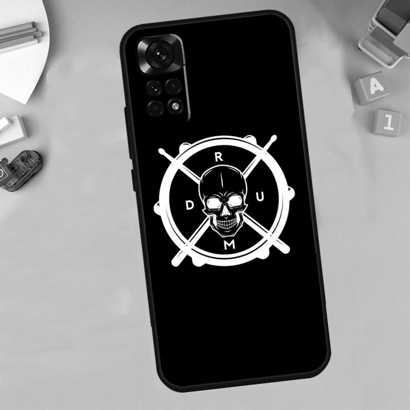 Musical Drum Drumsticks Drummers Funda For Xiaomi Redmi Note 12 Turbo 8 9 10 11 Pro 8T 9S 10S 11S 12S Redmi 10C 9C 12C Case