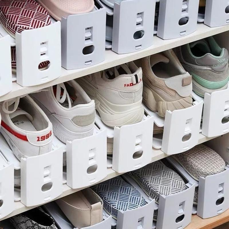 Shoe Rack Double-layer Shoe Holder Three-level Adjustable Magic Tool Slippers Shoe Cabinet Shoe Storage Rack