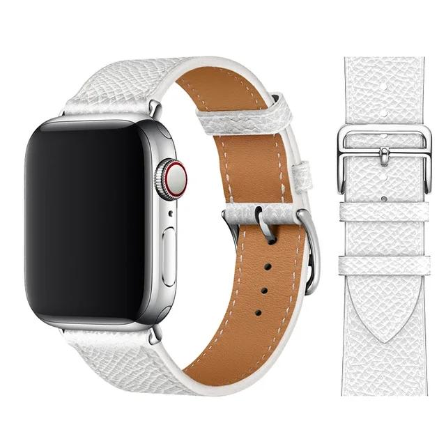 Genuine Leather Bracelet Strap For Apple Watch Band 45mm 49mm 41mm 44mm 42mm 46mm Leather Wristband iWatch Ultra 11 10 9 8 7 6 5