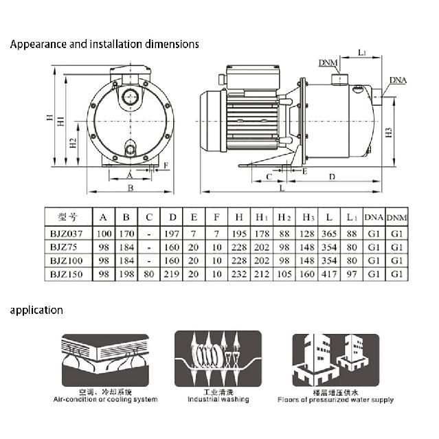 BJZ037 220V 380V AC Water Pump Pressure Switch Automatically Controlled Electronic Switch Water Shortage Protection Adjustable