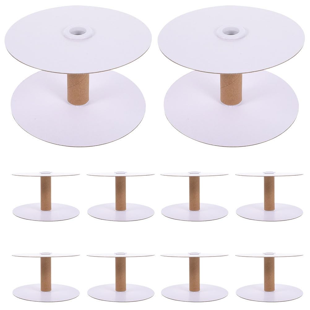 

VILLCASE 20-Piece Empty Spools for DIY Sewing, Embroidery, Knitting, Weaving, Wire Spools, Hobby Crafts, Storage Organizer
