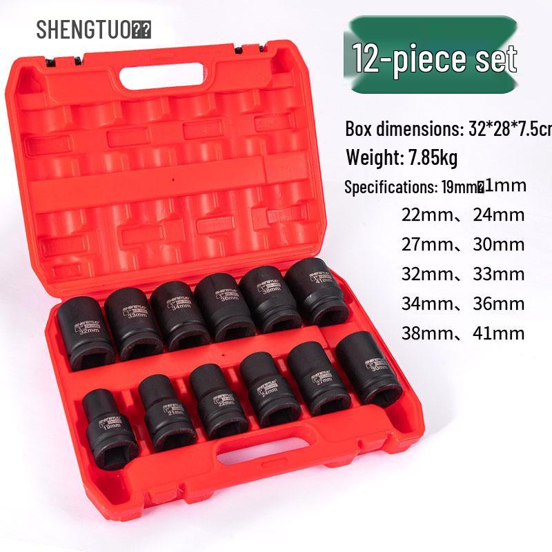 Heavy-Duty 1-Inch Extended Pneumatic Air Impact Socket for Wheel Axle Removal