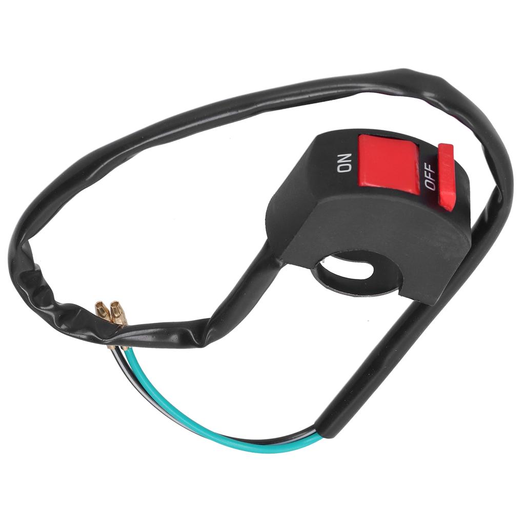 Motorcycle Handlebar Light Switch ON OFF Button Waterproof for ATV UTV Scooter 7 8in