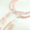 WONDERFUL LOTUS Myorenka Myorenka Soka Gakkai Prayer Beads SGI Prayer Beads for Women and PC Pink Pearl with Acrylic Crystal Temari Tassel Children,