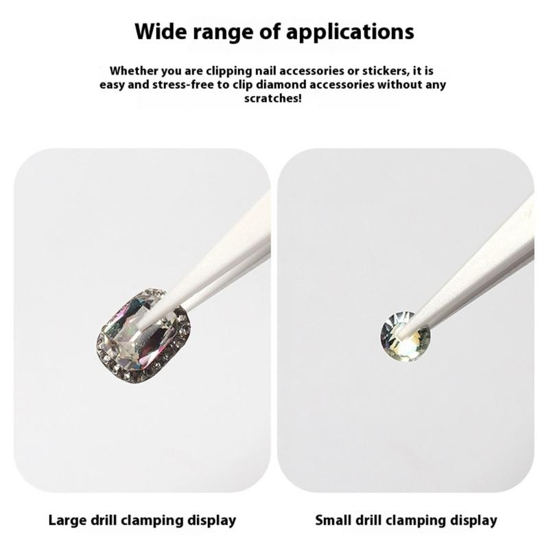 High Temperature Resistant Anti Slip Grip Ceramic Head Reverse Tweezers Industrial Stainless Steel Multipurpose Design