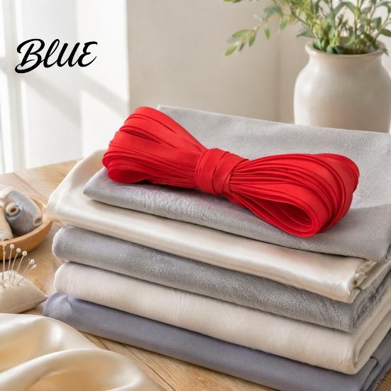 Durable Fabric Trim Satin Bias Binding Tape 10mm Wide Hemming Strip Edge Finish Sewing And Quilting Finishing Ribbon for Clothing Handicrafts