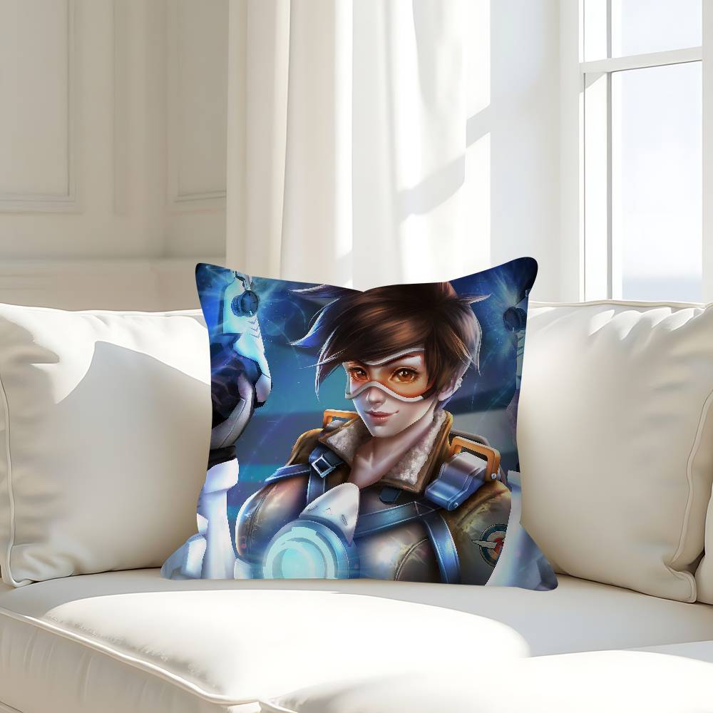 Game O-Overwatch Pillow Cover Design Cushion Cover Decor Holiday Decorati