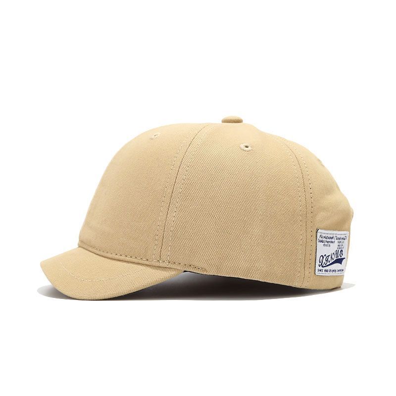 

Unisex Short Brim Baseball Caps Snapback Hat Cotton Hat Japanese Style Summer Casual Sun Protection Visor Hats бежевый