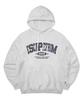 Escf Arch Logo Print Hoodie White Melange