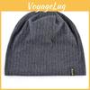 Modern Youth Circular Top Beanie Cap With Solid Color Design For Casual Winter Wear